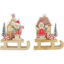 Slee hout l14b2,5h17,5 cm multi