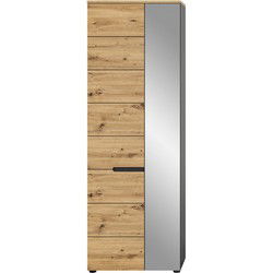 2-deurs kast met 1 spiegel L65 cm - CANU
