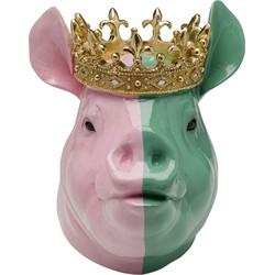 Decofiguur Crowned Pig 28cm