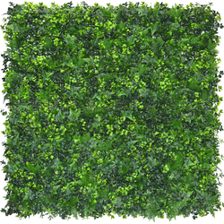 Greenmoods Kunsthaag mat - Nep plant - Sterk UV bestendig - 1 Stuk - 50x50cm - Mix -