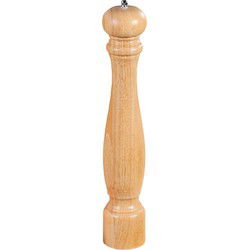 Kesper Pepermolen of zoutmolen - lichtbruin - hout - 40 x 7 cm - Peper en zoutstel