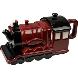 Clayre & Eef Theepot Locomotief 725 ml Rood Keramiek