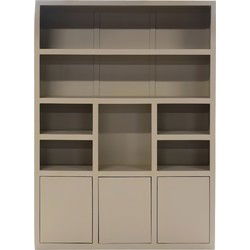 Wandkast Hardhout Beige - 160x46x220cm - Xander