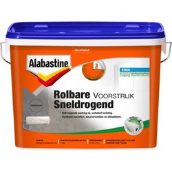 Rolbare voorstrijk sneldrogend wit 5l