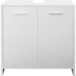 Wastafelonderkast wit 58x60x33 cm gemaakt van MDF ML-Design