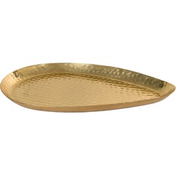 QUVIO Gouden dienblad – Decoratieve tray – Aluminium - Goud