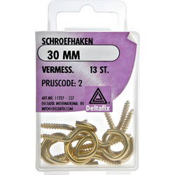 Schroefhaak 30mm vermess 13st