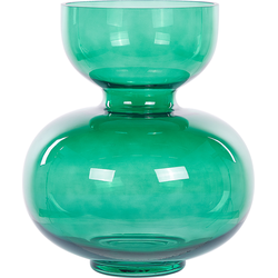 Beliani PALAIA - Bloemenvaas-Groen-Glas