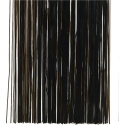 20x zakjes lametta engelenhaar zwart 50 x 40 cm - Kerstslingers
