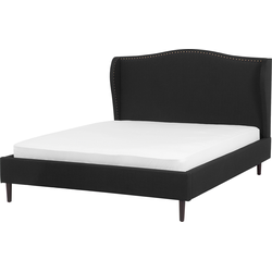 COLMAR  - Tweepersoonsbed - Zwart - 140 x 200 cm - Polyester
