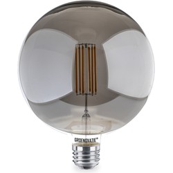 Groenovatie E27 LED Filament Smoke G180 XL Globelamp 8W Warm Wit Dimbaar