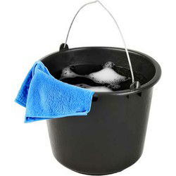 Zwarte sopemmer 12 liter - Emmers