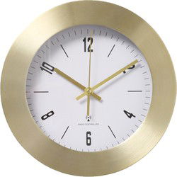 Deco By Boltze Wandklok Las Vegas - Goud - 30 cm - metaal - Wandklokken