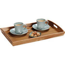 Kesper Acacia houten dienblad met opstaande rand - 31 x 48 cm - Dienbladen