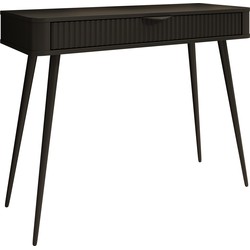 Meubella - Kaptafel Lima - Zwart - 100 cm