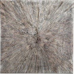 PTMD Wandpaneel Vierkant L - 120x2x120 cm - Hout - Wit