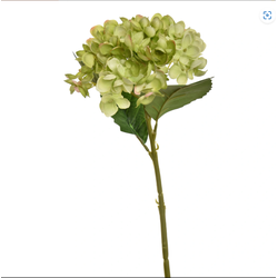 Hortensia l45 cm groen kunstbloem zijde nepbloem - Jasaco
