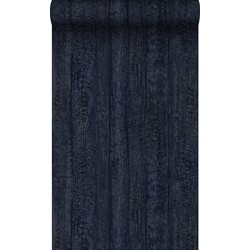 Origin Wallcoverings behang houtmotief donkerblauw - 53 cm x 10,05 m - 347532
