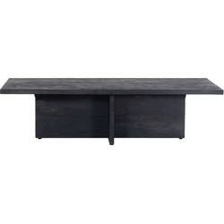 Salontafel Zwart 140cm - Mangohout - Urban/Chic - Tafel Maddox