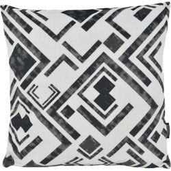 Velvet Matrix Black | 45 x 45 cm | Kussenhoes | Polyester