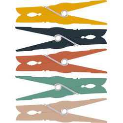 Urban Living Basic Grip wasknijpers - 72x - kunststof - 7 cm - Knijpers