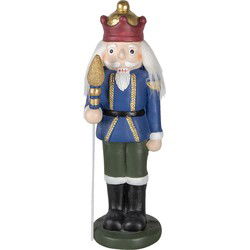 Clayre & Eef Beeld Notenkraker 60 cm Blauw Keramiek