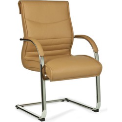 Pippa Design sledestoel bezoekersstoel - karamel