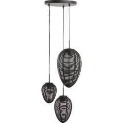 Hanglamp Yaelle - Zwart - Ø36cm - 3L