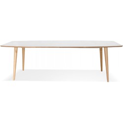 SOLANA uitschuifbare eettafel 170-270x100x75 cm Wit