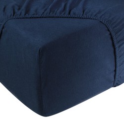 Hoeslaken flanel - 100% katoen - 140x200 - navy blauw