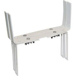 Geli Verstelbare muurbeugels - 2x - metaal - 12-23,5 cm - wit - Plantenbakbeugels