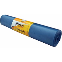 Voordeelpakket van 25x stuks extra grote afvalzakken/vuilniszakken van 120 liter blauw - Vuilniszakken