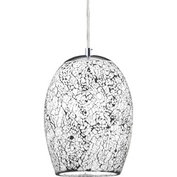 Hanglamp Crackle Metaal Ø18cm Zilver