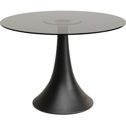 Eettafel Grande Possibilita Smoke Glass Ø110cm