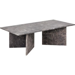 Salontafel - Grijs Marmer - 140x70x42cm - Zivik