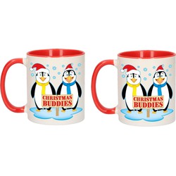 2x stuks kerst bekers Christmas Buddies 300 ml - Bekers