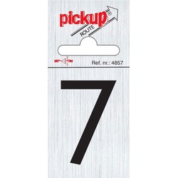 Route alulook 60 x 44 mm Sticker zwarte cijfer 7 pick up