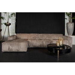 PTMD Animo Sofa Chaise Longue Arm Right Texarm Taupe