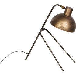 Tafellamp Nyma - goudkleurig - 57x24,5x61cm - PTMD