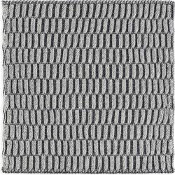 Knit Factory Vaatdoek Block - Ecru/Antraciet - 27x27 cm