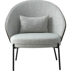 Fauteuil Grijs - Stof - Zithoogte 41cm - Fauteuil Canelas