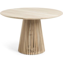 Kave Home - Jeanette ronde tafel in massief teak Ø 120 cm
