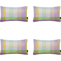 Madison -  Sierkussen Sya purple - Ca. 30x50 cm - Set van 4