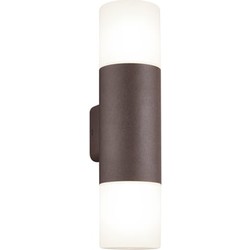 Moderne Wandlamp  Hoosic - Metaal - Bruin