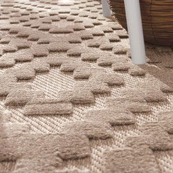 Binnen & Buitenkleed - Vloerkleed Livotta Geo - Beige - 200x280 cm