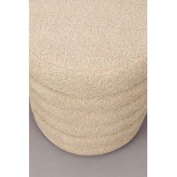 Dutchbone Fern Poef Beige