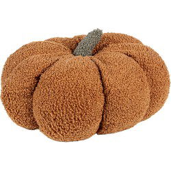Clayre & Eef Sierkussen Pompoen Bruin Synthetisch
