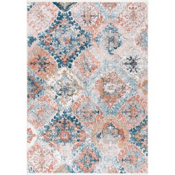 Safavieh Contemporary Indoor Woven Area Rug, Shivan Collection, SHV787, in Blue & Rose, 160 X 229 cm