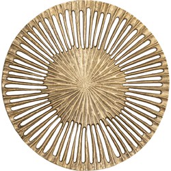 PTMD Wandpaneel Marjun - 60x60x1 cm - Aluminium - Goud