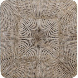 PTMD Dishita Cream Square Mdf  Wall Panel Ribbed Large
